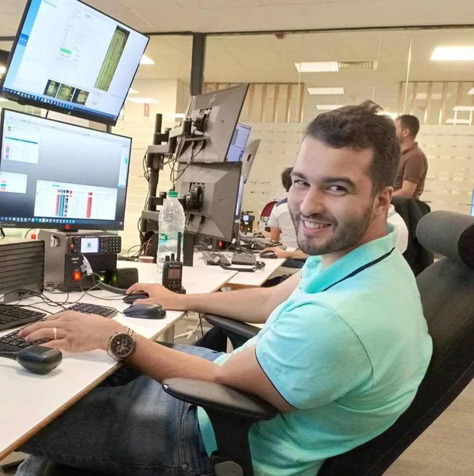 Zakaria Chriti, founder of Demorta, at his desk